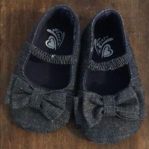 Dark blue dress shoes